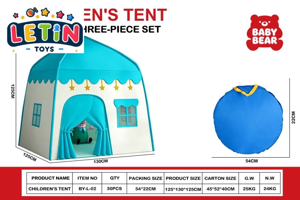 Blue Star House Kids Play Tent with Ball Pit