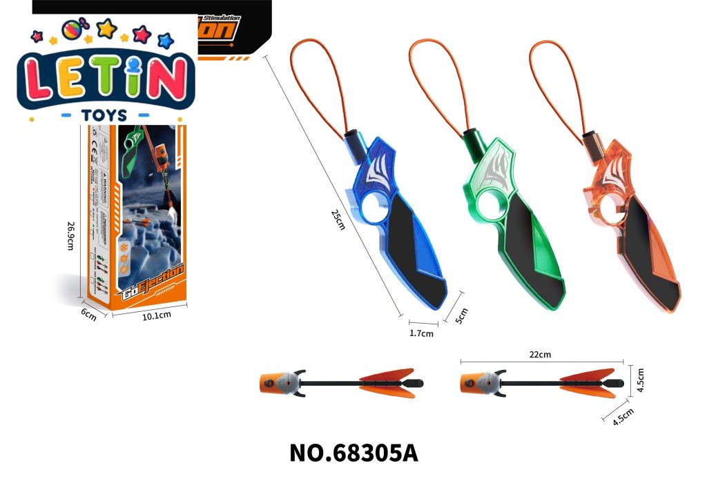 Q-Style Rocket Launcher Toy Set with Whistle Darts