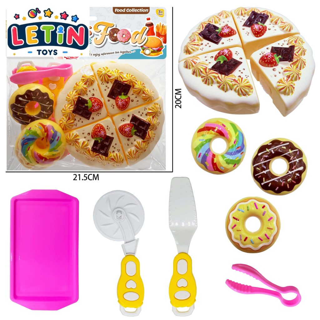 11-Piece Cuttable Cake and Dessert Play Set