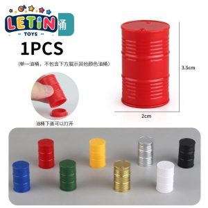 Mini Red Oil Drum Barrel Plastic Toy