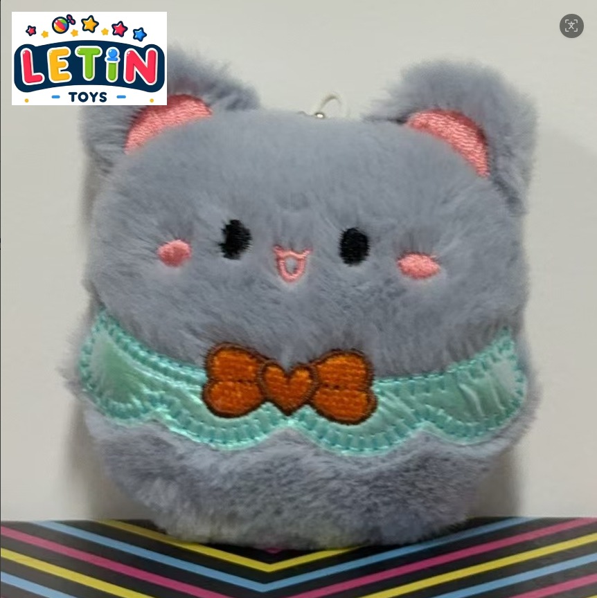 8 cm Plush Cat Keychain Pendant