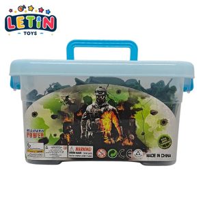 Military Army Men Play Set with Carry Case